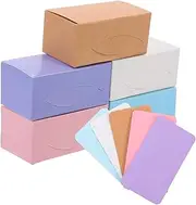 KICHOUSE 500Pcs Blank Memo Cards Portable Study Cards for Notes Vocabulary for Office DIY Projects and Reminders Lightweight with Colors