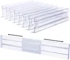 Drawer Dividers Organizers 8 Pack, Adjustable 3.14" High Expandable from 11-20.7