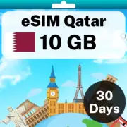 eSIM Qatar - 10 GB - 30 Days - Travel eSIM | QR code activation