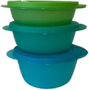 [Tupperware] Round Food Storage Set, 1.75, 2.5 & 3.5 Cup, Red, Modern Minimalist Style