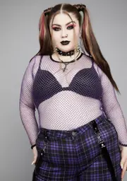 [Widow] Plus Presence Of Evil Fishnet Top