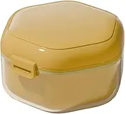 Denture Container | Leakproof Denture Holder Mouth Guard Case | Three-layer Travel Retainer, Portable Teeth Container Case Partial Denture Case for Mouth Guard, Denture