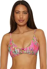 [BECCA] Women's Polynesia Bralette Bikini Top, Adjustable, Tie Back, Swimwear Separates