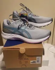 NIB Asics Gel Excite 9 Piedmont Gray/Sea Glass Stripes Sneakers Sz.9.5 Ret $144