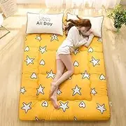 Japanese Floor futon Mattress, Soft and Breathable, Portable roll-up Mattress, Foldable, Full Size, Suitable for Home use, Dormitory, Camping.(08,120 * 200CM)