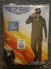 Top Gun Maverick Adult Flight Suit With Hat Halloween Costume XL(44-46)