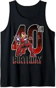 [Marvel] Iron Man 40th Birthday Action Pose Tank Top
