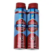 2 Pack Old Spice Aqua Reef Scent Of Cypress Antiperspirant 4.3oz Dry Spray 24/7