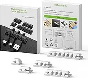 Cable Holder Clip | 5 Pack Desk Cable Management Clip,Cord Holder Clip, Adhesive for Cable Management Desktop USB Charging Cable Nightstand Cord