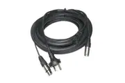 BravoPro PA001-06B 6M Power & Audio Combo Cable XLR3 & IEC 240V