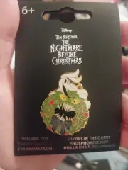 Loungefly Disney The Nightmare Before Christmas Zero Wreath GITD Enamel Pin