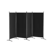 Artiss 4 Panel Room Divider Screen Black