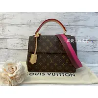 在飛比找蝦皮購物優惠-LV M42738 Cluny BB 玫瑰色背帶 2用包