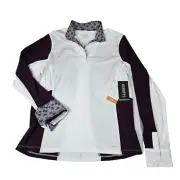 Kerrits Affinity Equestrian Show Shirt Vineyard Horse Long Sleeve Contrast XL