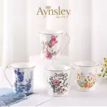 【英國AYNSLEY】小屋花園/雀鳥/紅玫瑰/藍玫瑰 骨瓷約克馬克杯 250ML 4款任選 喬遷禮 入厝禮 母親節