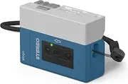 [elago] Cassette Tape Player Case Compatible with AirPods Pro 2nd Generation Cover, Compatible with AirPods Pro 2 Case, Lanyard Included, Shock Resistant, Full Protection (Blue)