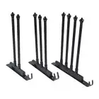 Black Swing Hanger Towel Rack Hook Bathroom Towels Kitchen Utensils Organized