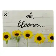 Sill & Sage Sunflower Card Blank Paper Note Personalised Greeting/Message/Post