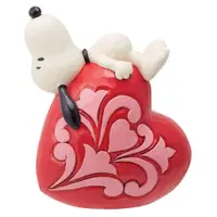 在飛比找蝦皮商城優惠-Enesco精品雕塑 Snoopy 史努比躺在愛心上居家擺飾