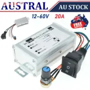 Reversible DC Motor Speed Controller Driver Controls 9V-60V 12V 24V 36V 48V 60V.
