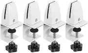 HOODANCOS 4Pcs Adjustable Sneeze Guard Clamp for Desk Panel Support Tool Installation Desk Shield Clamp for Privacy Partition Versatile Office Workspace