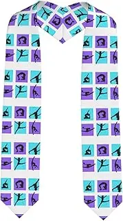 [SKKNT] Gymnastics Game Print Graduation Shawl Stole For Academic Commencements Honor Sash Congratulations Gift
