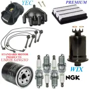 Tune Up Kit Filters Cap Wire Spark Plugs For MITSUBISHI GALANT L4 2.4L 1996-1997