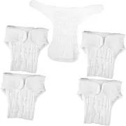 Ipetboom Cotton Diaper Inserts 5 Pack Nappy Liners Booster Pad Soft Gentle Washable and Reusable for Newborns Toddlers