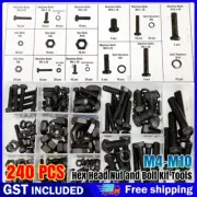Hex Head Nut and Bolt M4 M5 M6 M8 M10 Kit Tools Washer Assortment Box Tools 240X