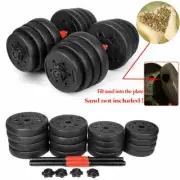 Dumbbell Weight Set Adjustable Gym Barbell Plates Body Workout Unfilled
