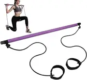 Multifunctional Pilates Bar, Sculpting Fusion Pilates Bar, Elastic Pilates Bar, Lightweight Pilates Bar, Installation Fitness Bar, Easy to Use, Portable for Yoga, Pilates, Stretching