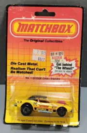1983 Matchbox Superfast #1 Dodge Challenger TOYMAN MOC
