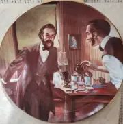 COME HERE, WATSON by George Rapp - Collector Plate TELEPHONE PIONEERS NEW 1984
