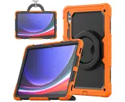 Samsung Galaxy Tab S10 Ultra/S9 Ultra/S8 Ultra Case,Military Grade Shockproof Case-Orange