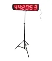 Red Color Portable 5 Inch LED Race Timing Clock for Running Events LED