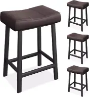Counter Height Bar Stools Set of 4, 24 Inch Barstools for Kitchen Island Counter