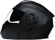 Men's Motorcycle Helmets - Motorcycle Helmets, Sun Shield Racing Helmets Visor Helmets | Waterproof Motorbike Helmets Motorcycle Full Face Helmets with Adjustable Strap for Outdoor Cycling