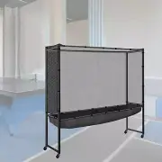 Movable Table Tennis Ball Net Ball Collector for Robot Serve Practice Indoor