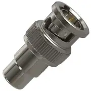 50-Pack BNC (M) to RCA (F) Converter Adapters for CCTV / Audio (CR21)