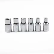 6 Pcs Hexagon Screwdriver Bit Ratchet Wrench Socket Female E Socket Set Star Soc