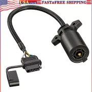7 Way Blade to 4 Way Flat Trailer Plug Adapter 1ft/30cm Wiring Connector Cable