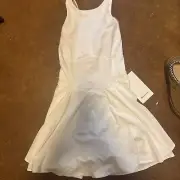Women’s Lululemon Court Crush Tennis Dress - White Size 2 Or 4 See Measurements