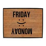 Friday Monday - Funny Novelty Doormat Man Cave Floor mat