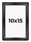 10x15 Shadow Box Frame Black | 1.25 inches Deep Real Wood Contemporary Shadowbox