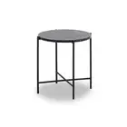 Modern Furniture JADEN Side Table Small 45cm - Black & White