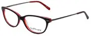 Ernest Hemingway 4644 Designer Reading Glasses in Black/Red +2.75