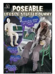 Poseable Life-Sized Stuffed Dummy With Hands Prop
