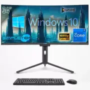 Aio All IN One I7 34 " Curved FHD Windows 10 4gb 120gb Gaming Desktop Editing PC