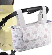 Baby Stroller Bag, Diaper Storage, Waterproof Lightweight Adjustable Baby Nappy Caddy Bag for Strollers, Car Trips, Outdoor Use, 7.48x5.12 Inches, 250g, Oxford Clothx