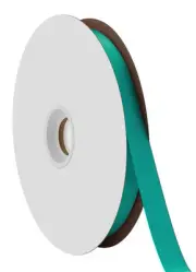 Offray 5/8" Single Face Satin Ribbon, Tornado Blue, 100 Yds